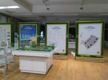 Lagenda Gardens install signage sticker at event booth kuala lumpur 