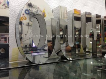 Property Stainless steel 3D box up lettering 