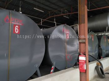 Diesel Fuel Gasoline Tank Sticker Malaysia | Waterproof Logo Letters Lettering Number | Safety Label Decal Vinyl | Shop Supplier Printing Installer | Near Me Klang Valley KL