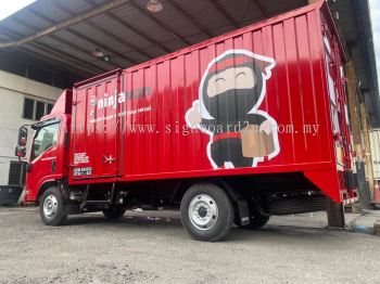 NINJA VAN Malaysia Box Truck Body Sticker at Shah Alam,Selangor 