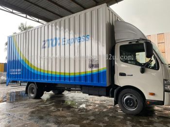 ZTO EXPRESS BOX TRUK BODY STICKER AT SHAH ALAM SELANGOR 