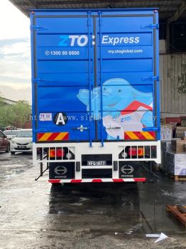 ZTO EXPRESS BOX TRUK BODY STICKER AT SHAH ALAM SELANGOR