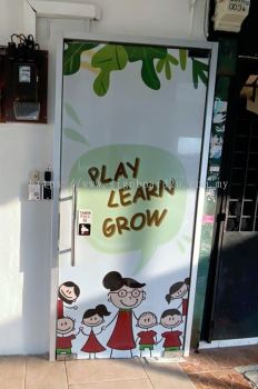 Glass Door Window Sticker Malaysia | Advertising Poster Shop Lot Retail Nursery School Kindergarten Tadika Education University| Supplier Printing Installer