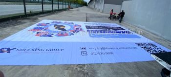 Zig Zag Banner Signboard Malaysia | Jumbo Big Bunting Printing Services | Outdoor Advertising | Supplier Printing Installer 