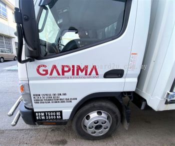 GAPIMA SDN BHD MITSUBISHI FUSO LORRY BOX TRUCK BODY STICKER AT SHAH ALAM, SELANGOR, MALAYSIA