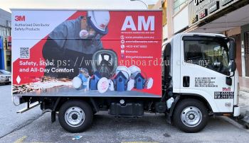 AM SALES & MARKETING SDN BHD INKJET UV WRAPPING STICKER BODY TRUCK AT PJ, PETALING JAYA, SELANGOR, MALAYSIA