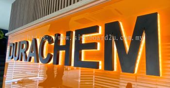 DURACHEM SDN BHD 3D BOX UP LED BACKLIT LETTERING SIGNAGE AT SHAH ALAM, SELANGOR, MALAYSIA