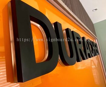 DURACHEM SDN BHD 3D BOX UP LED BACKLIT LETTERING SIGNAGE AT SHAH ALAM, SELANGOR, MALAYSIA