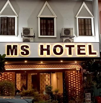 MS HOTEL 3D BOXUP LED BACKLIT AT KUALA LUMPUR, MALAYSIA