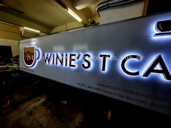 3D LED Backlit Cafe Signboard Manufacturer Supply and Installation Services at Klang Valley, Selangor, KL 