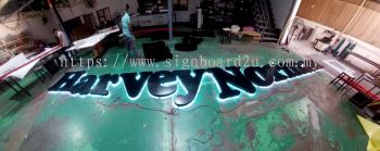 3D Box Up Logo Lettering Signage Malaysia | Outdoor Aluminium LED Backlit Sign | Supplier Manufacture Installer | Near Me Klang Valley KL