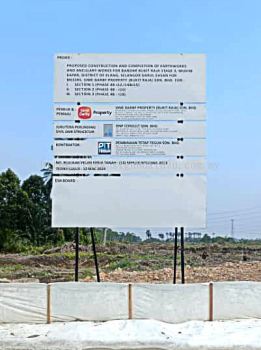 Construction Site Project Signboard Malaysia | Papan Iklan Projek Tapak Pembinaan | Manufacture Supply Install | Bukit Raja Klang Valley KL