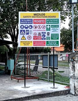 Custom Safety Signage Tanda Keselamatan Malaysia | Warehouse Factory Kilang Construction Site OSHA Warning Signboard | Manufacturer Supplier Installer | Pulau Indah Pelabuhan Klang Klang Valley KL