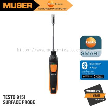 Testo 915i Thermometer with Surface Probe & Smartphone Operation