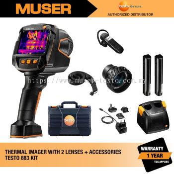 Testo 883 Kit Thermal Imager with 2 Lenses & Accessories | Testo by Muser