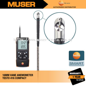 Testo 416 (0563 0416) Digital 16 mm Vane Anemometer with App connection
