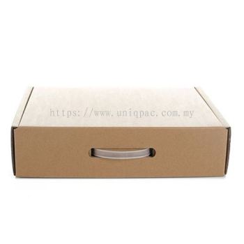 Die Cut Box With Plastic Handle