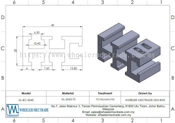 Aluminium Profile 20 x 40 (Belt Conveyor) 