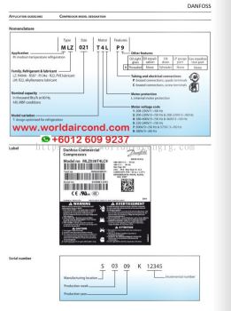 DANFOSS MLZ MLM SCROLL SCREW SEMI HERMETIC COMPRESSOR PARTS AND ACCESSORIES