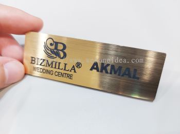 Gold Engraved Tag with Magnet