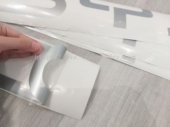 Oracal Matte Silver Cut Off Sticker