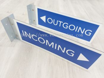 Double Sided ACP Directional Sign