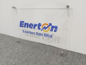 Clear Acrylic Signage with Screw Nut