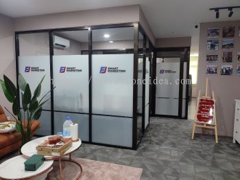 Office Frosted Sticker with Logo Printing