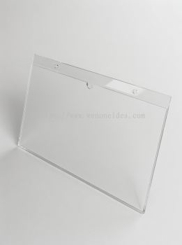 Acrylic Wall Pocket Holder with 2 Holes