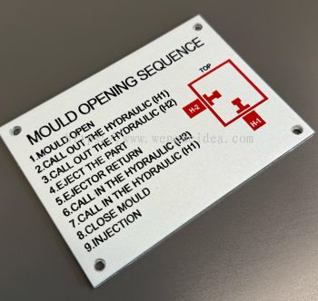 Aluminium 2mmT 2C Etching with 4 Holes