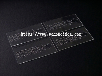 Acrylic Signage / Acrylic Number & Name Plate