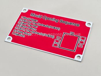 Aluminium 2mmT 2C Etching with 4 Holes