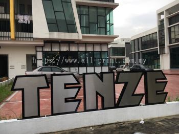 Tenze hair - Stainless Steel Box up 3D Lettering