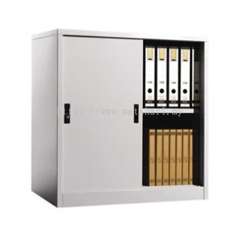 Half Height Cupboard with Steel Sliding Door C/W 1 Adjustable Shelves