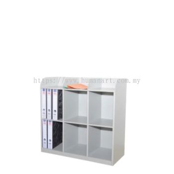 LOW STEEL 6 PIGEON HOLE SIDE TABLE CABINET A 113/A - kl | pahang | terengganu
