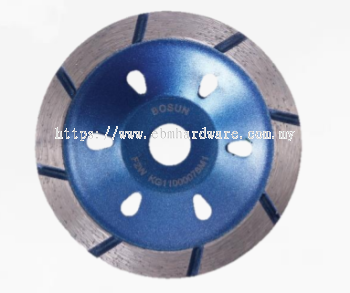 B04 – F2W100BS 4’’ – BOSUN CUP WHEEL BLUE (6055)