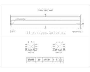 Gravity Roller c/w Female Thread 50mm