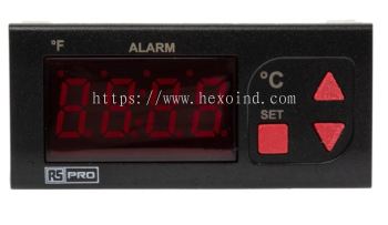  124-1076 - RS PRO Panel Mount Temperature Indicator, 77 x 35mm 1 Input, 24 V ac/dc Supply Voltage