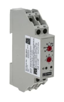  896-6822 - RS PRO SPDT Timer Relay, OFF Delay, 24V ac 0.3 s → 30h, DIN Rail Mount