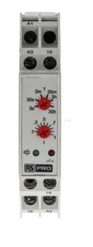 896-6816 - RS PRO SPDT Timer Relay, ON Delay, 24V ac 0.3 s → 30h, DIN Rail Mount