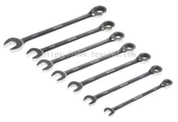  487-163 - RS PRO 7 Piece Chrome Vanadium Steel Spanner Set