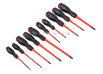 253-015 - RS PRO VDE Slotted' Phillips' Pozidriv Screwdriver Set 10 Piece