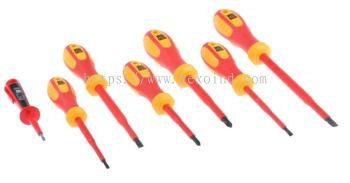  875-5821 - RS PRO VDE Pozidriv, Slotted Screwdriver Set 7 Piece