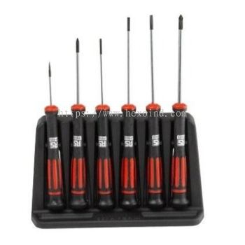 125-3107 - RS PRO Precision Pozidriv, Slotted Screwdriver Set 6 Piece