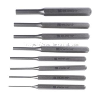  875-4764 - RS PRO 8 piece Parallel Pin Punch Set