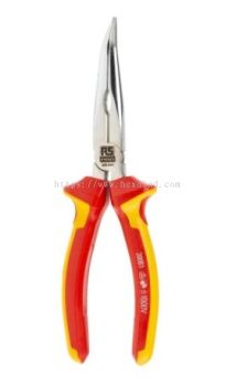  125-3074 - RS PRO VDE Insulated Steel Pliers Long Nose Pliers, 200 mm Overall Length