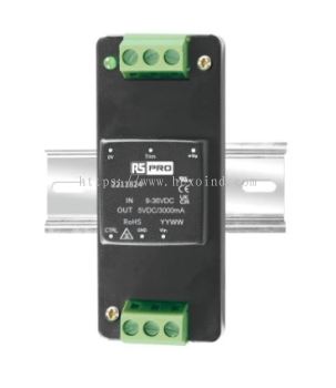 221-1824 - RS PRO DIN Rail Power Supply 9 → 36V dc Input, 5V dc Output, 3A 15W