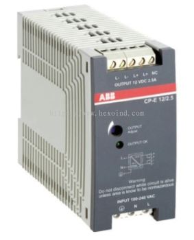  234-363 - ABB CP-E Switch Mode DIN Rail Power Supply 90 → 264V ac Input, 24V dc Output, 750mA 18W