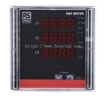  179-7572 - RS PRO 3 Phase Energy Meter, 90mm Cutout Height