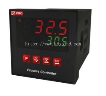 798-3460 - RS PRO 1/8 DIN Rail PID Temperature Controller, 72 x 72mm, 3 Output Relay, SSR, 24 V ac